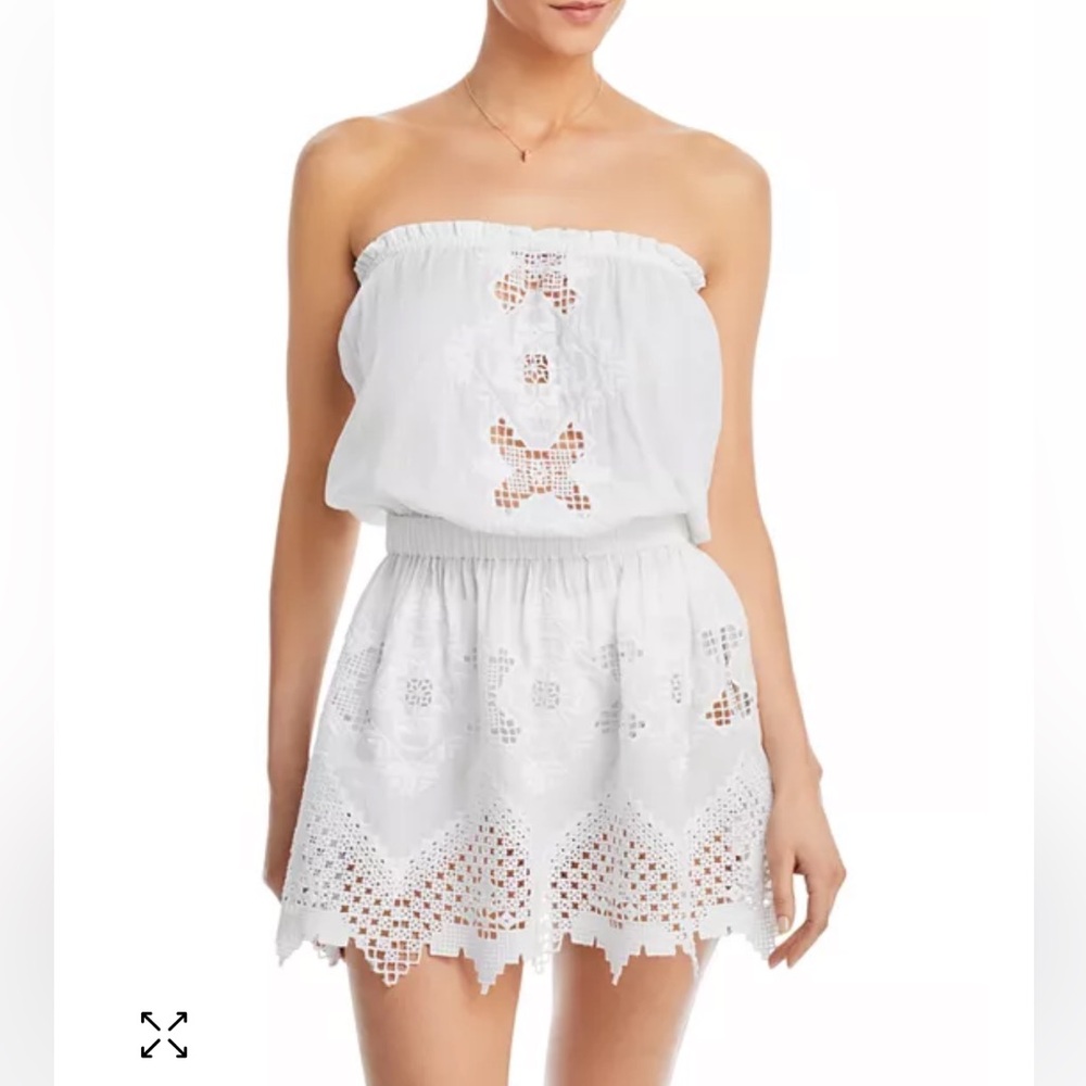 Ramy Brook Paige Embroidered Cotton Cover Up Dress
